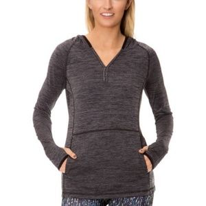 Jillian Michaels Grey Performance Tee Hoodie M